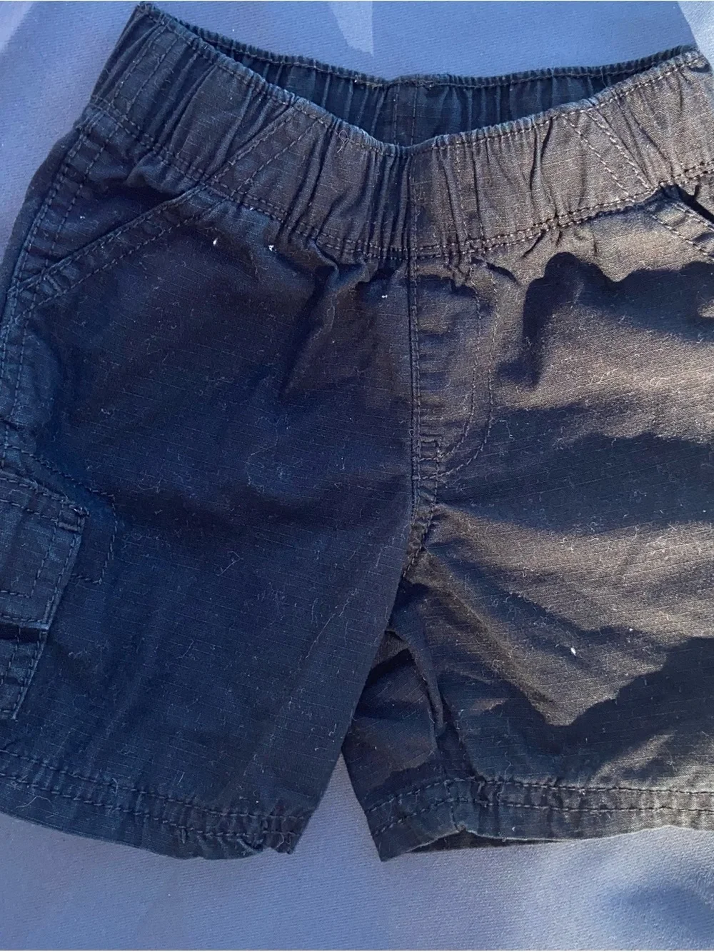 The Children's Place Dark Navy Elastic Waist Cargo Shorts